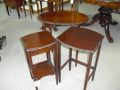 Mahogany nest of 3 tables Thumbnail 3