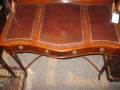 Mahogany leather top desk Thumbnail 3