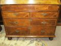 18th century walnut bureau bookcase Thumbnail 6