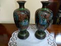 Pair of Cloisonne Vases Thumbnail 2