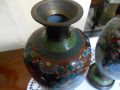 Pair of Cloisonne Vases Thumbnail 3