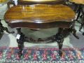 Victorian rosewood card table  Thumbnail 1