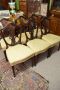 Set of six mahogany hepplewhite dining chairs Thumbnail 3