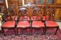 Set of eight mahogany dining chairs Thumbnail 1