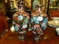 Pair of chinese cloisonne vases Thumbnail 1