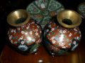 Pair of chinese cloisonne vases Thumbnail 3