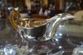 Silver sauce boat with ivory handle Thumbnail 2