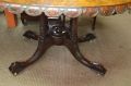 Victorian carved burr walnut centre table  Thumbnail 4