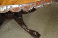 Victorian carved burr walnut centre table  Thumbnail 3