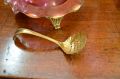 Ruby glass dish on gilt plated stand Thumbnail 4