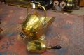  Victorian Brass coal scuttle with shovel Thumbnail 3
