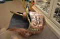 Copper & brass coal scuttle with shovel Thumbnail 2