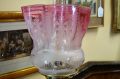 Victorian oil lamp with ruby shade Thumbnail 2