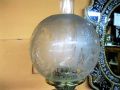A victorian brass and pottery lamp  Thumbnail 4