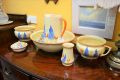 six piece porcelain jug & basin set Thumbnail 1